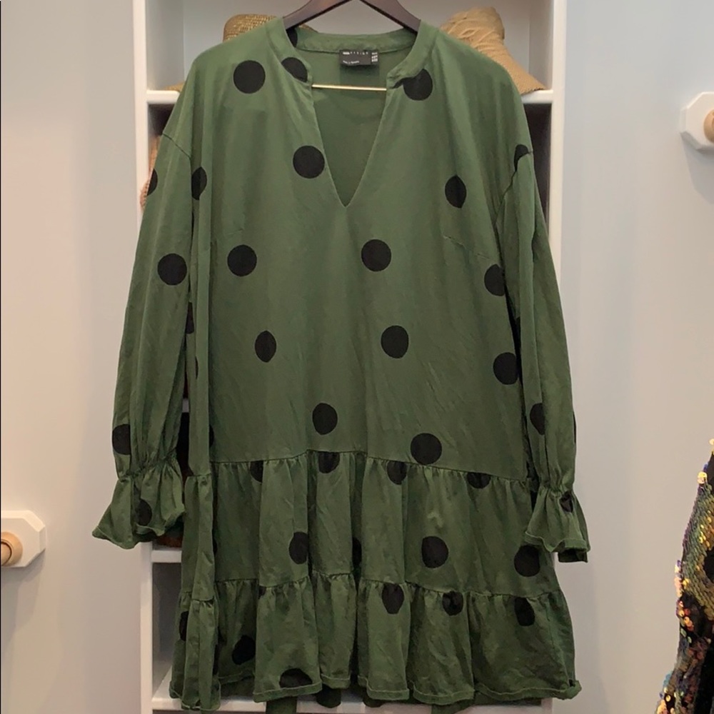 ASOS curve flounce dress